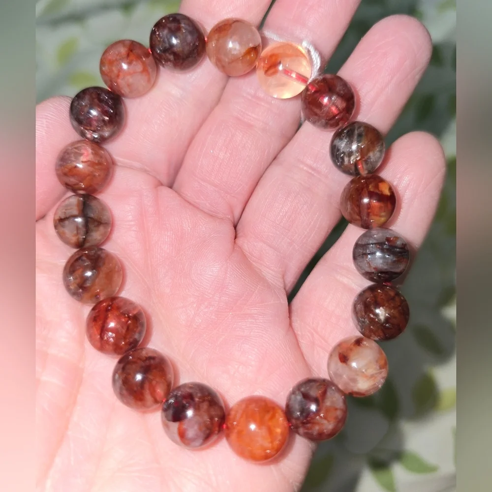 10mm Fire Quartz Bracelet - Picture 8 of 10